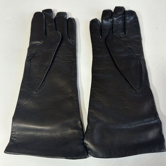 PLYMOUTH Women's Leather Evening Driving Gloves Brown Size 7 - Picture 4 of 9